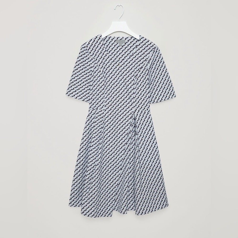 COS Chevron Patterned Structured Dress